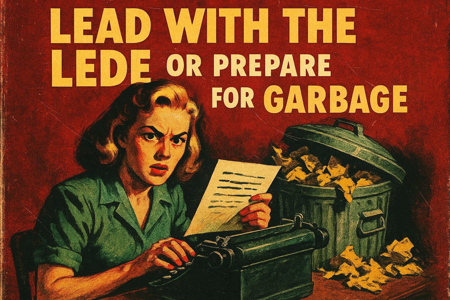 Lead With the Lede or Prepare for Garbage