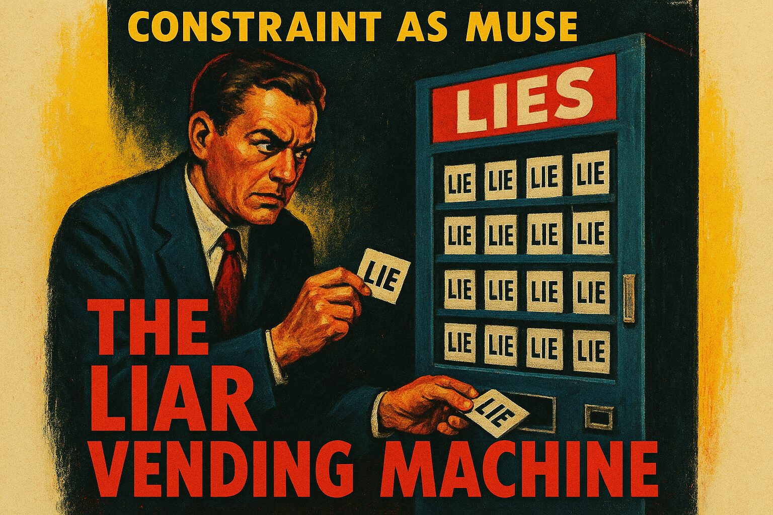 Constraint as Muse: The Liar Vending Machine