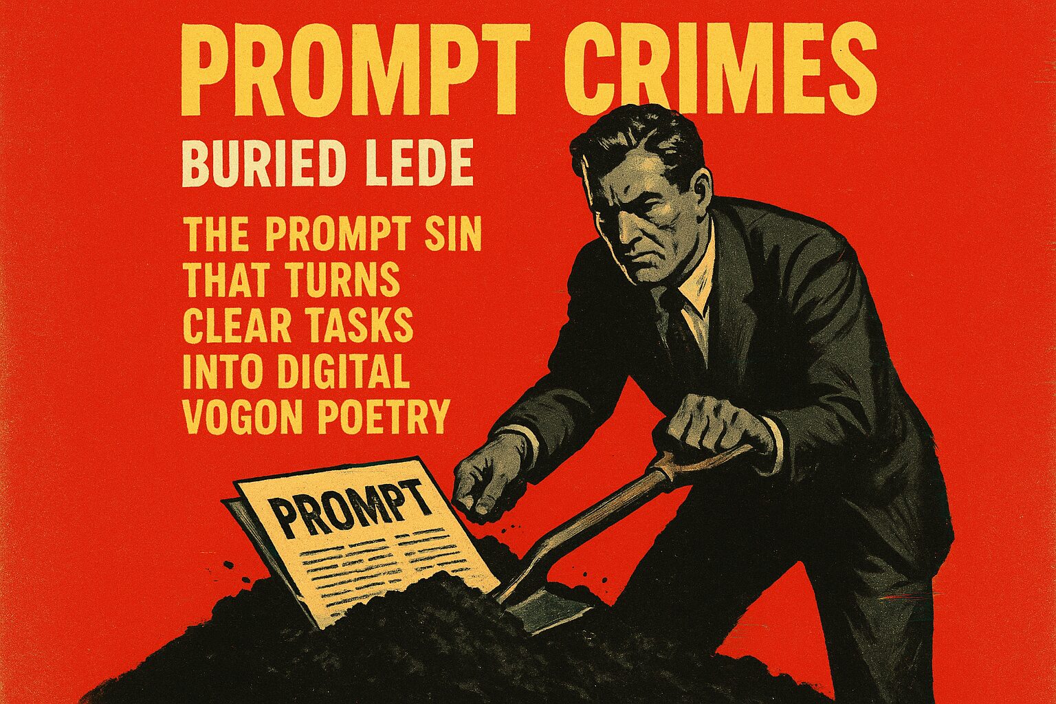 Buried Lede — the Prompt Sin That Turns Clear Tasks into Digital Vogon Poetry