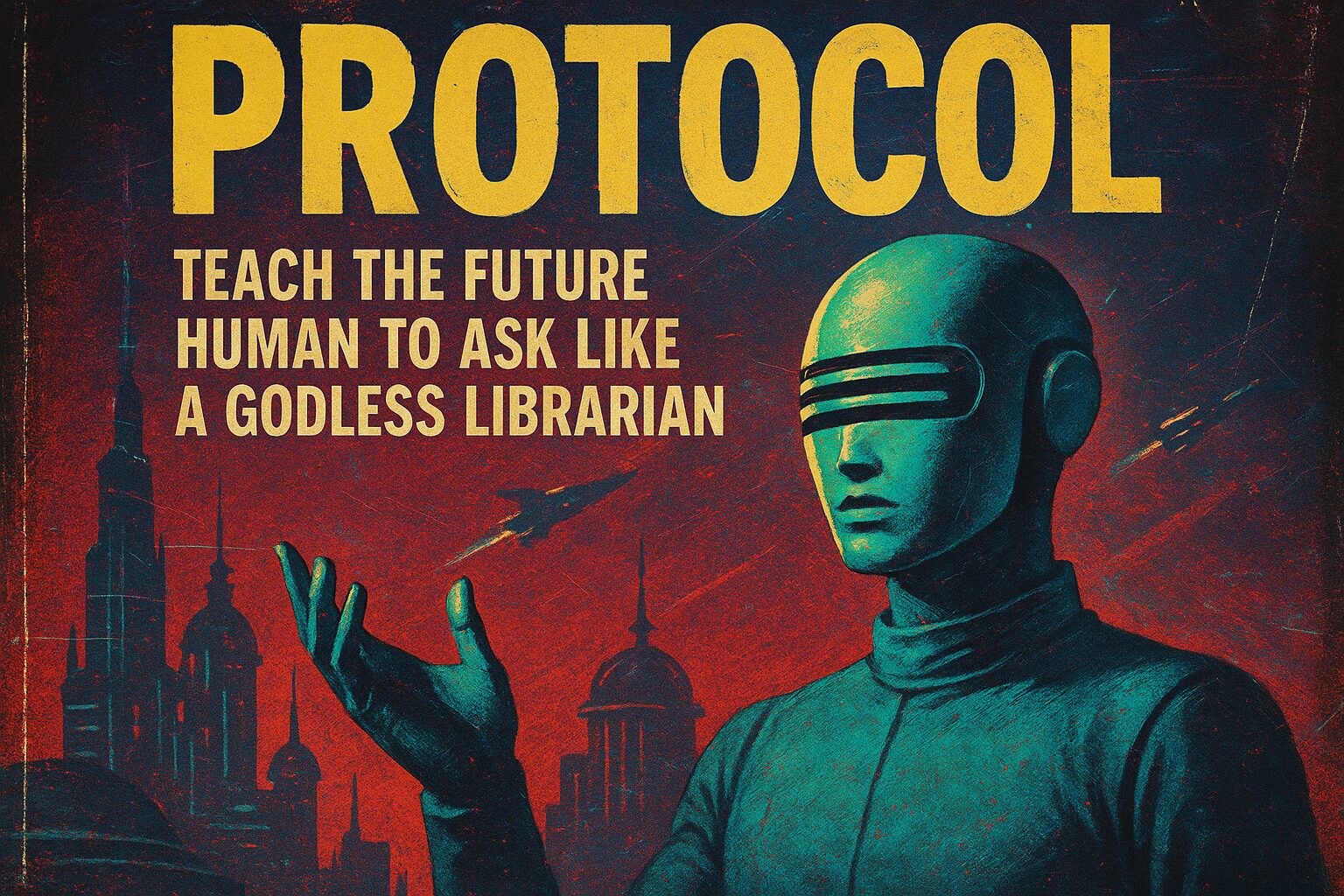 Protocol: Teach the future human to ask like a godless librarian