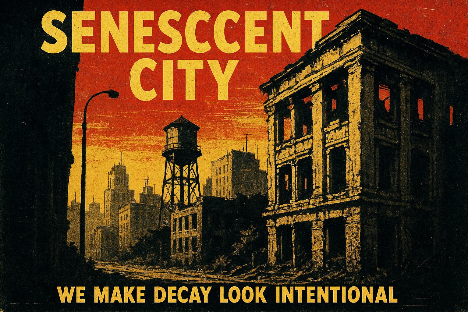 Senescent City — we make decay look intentional