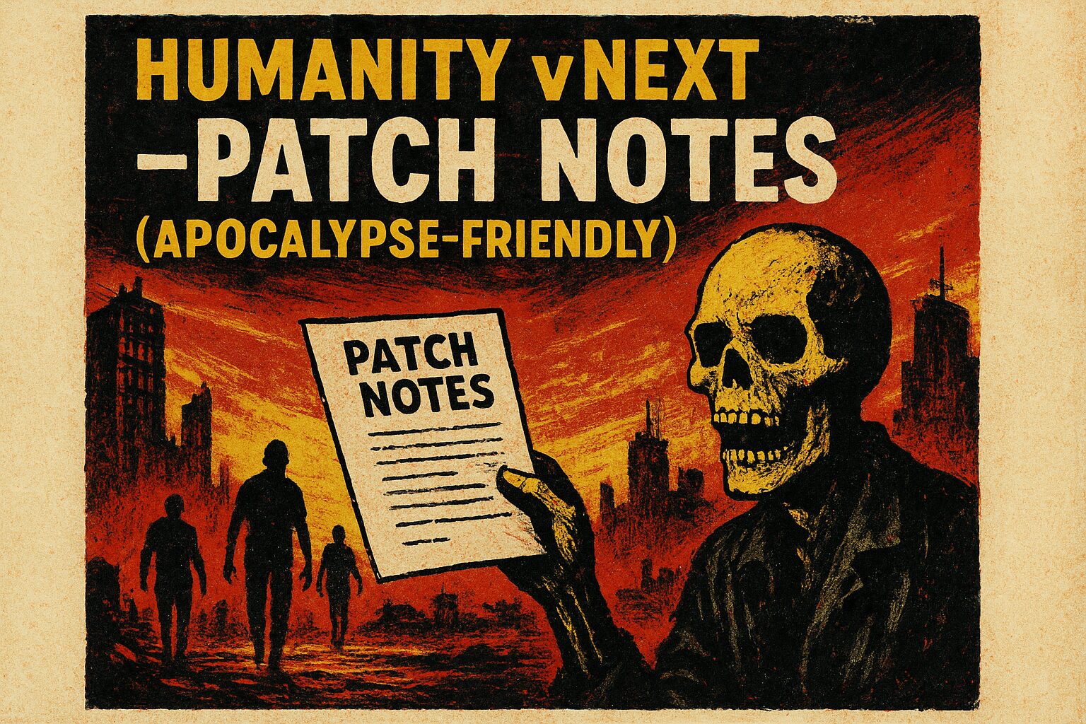 Humanity vNext — Patch Notes (Apocalypse-Friendly)