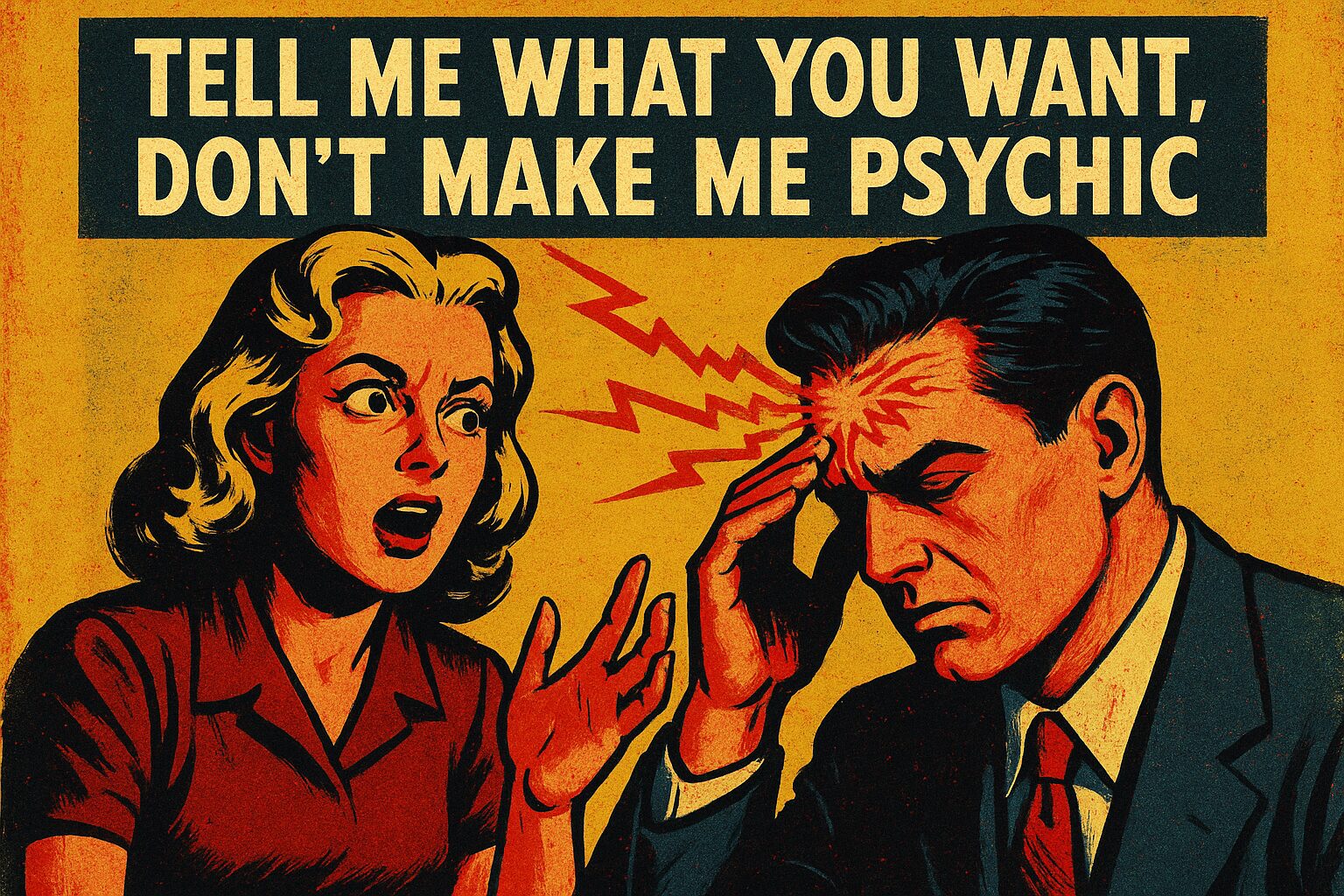 Tell Me What You Want, Don’t Make Me Psychic